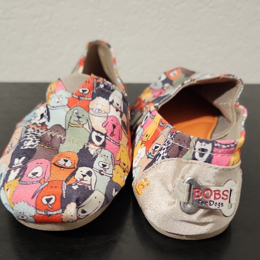 BOBS from Skechers Colorful Dog Print Flats - Picture 2 of 4